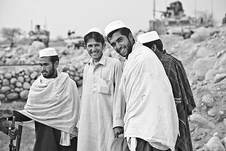 muži, afghání, osob, muslimské, tradice, tradiční, Afghánistán