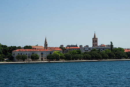 morje, Zadar, mesto, potovanja, vode, arhitektura, stavbe