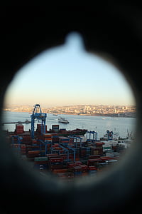 Portuària, Valparaíso, punt de vista, Xile, Costa