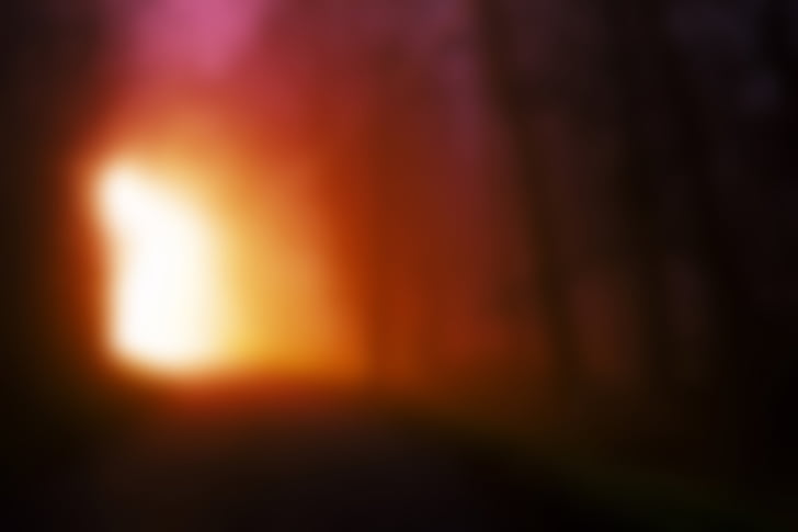baggrund, Blur, brand, Sunset, romantisk, bokeh