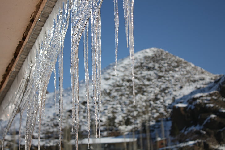 glace, hiver, Icicle