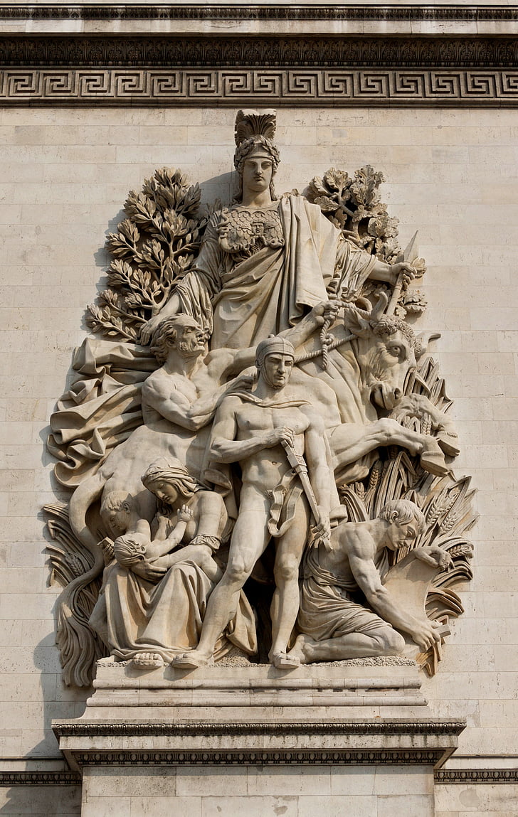 oblouk, de, Triomphe, mír, 1815, Antoine, ETEX