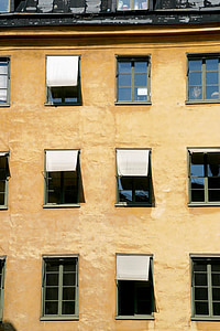 fasad, fönster, Outlook, Live, fastigheter, arkitektur, byggnad