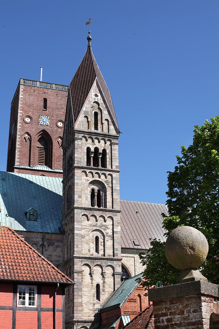 Ribe, Dom, Denmark, Landmark, Viking, komersial kota, Anno 1150