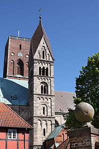 Ribe, Dom, Denmark, Landmark, Viking, komersial kota, Anno 1150