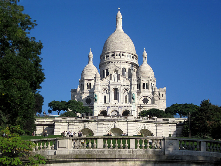 Sacré-coeur, Párizs, bazilika, Franciaország, Montmartre, templom