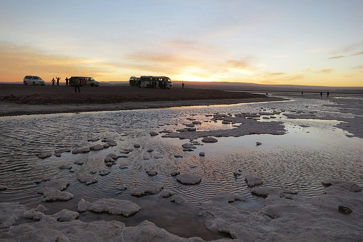 salt lake, atacama desert, desert, dry, chile, landscape, south america