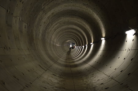 トンネル, 掘る, 深い, 深さ, アムステルダム, 北南線, 建設