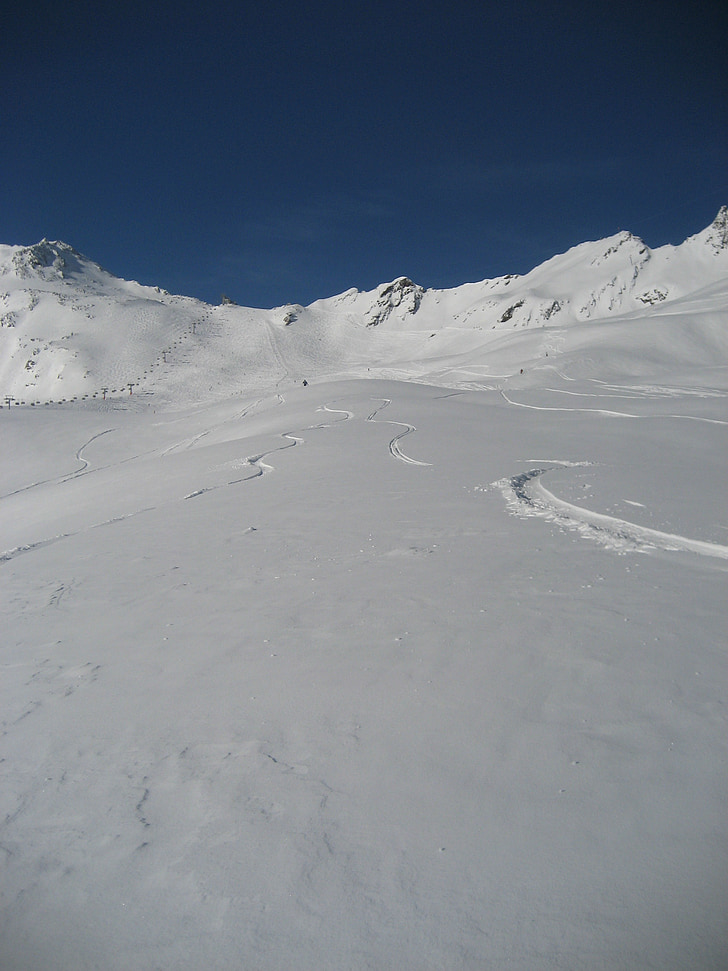 Sölden, Zimní, Zimní sporty, snowboard, lyže, Hora, alpské