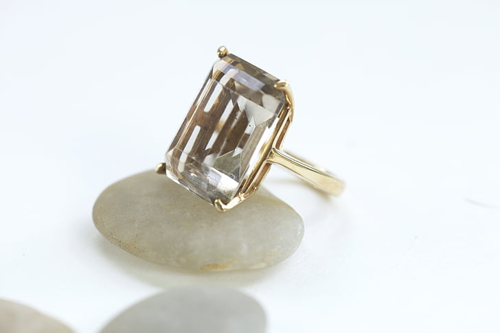 quartz, ring, gold, jewellery, jewelry, golden, stone