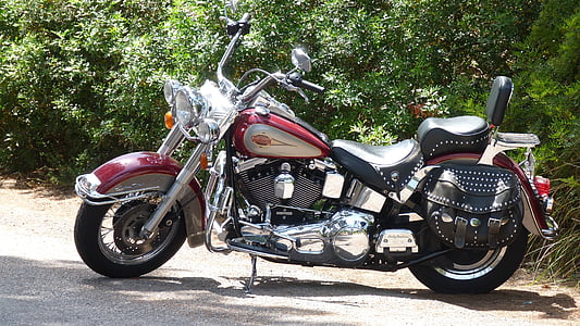 motocicleta, tehnologie, Harley davidson, Chrome, nobil, două roţi vehicul, vedere laterala
