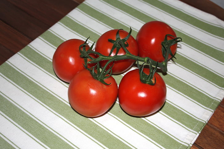 tomat, segar, sayuran, tomat, vegetarian, organik, alam