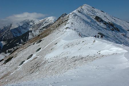 Tatry, zimné, hory, sneh, Mountain, Príroda, európskych Álp