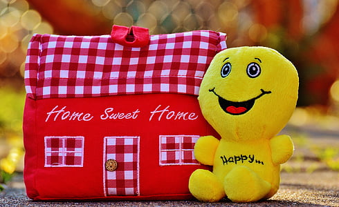 home, at home, smiley, happy, cheerful, cute, funny