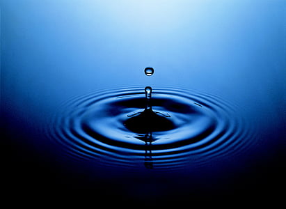 water, drip, drop, blue, macro, close-up, beautiful