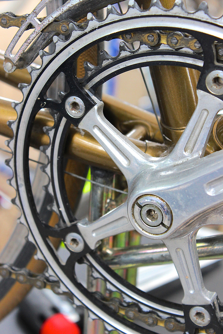 bike, gear, bottom bracket, part, close, chain, circuit