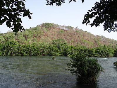 Kali floden, Dandeli, Karnataka, Indien, resor, vilda, västra ghats