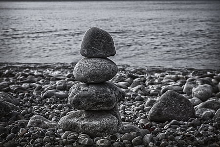 石头, 水, 波, 海滩, 卵石, 康斯坦茨湖