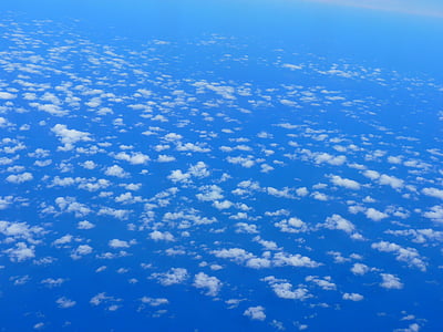 Sky, felhők, hely, kék, fehér, repülés, Selva marine