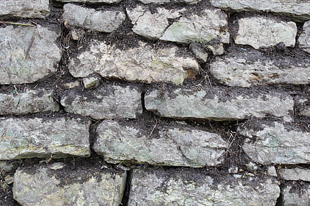 paret, pedres, mur de pedra, fons, estructura, patró, gris