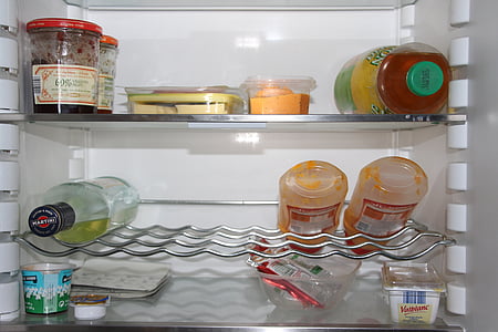 ledusskapis, pārtika, Frisch, auksti, pudele, atdzesēti, veldze