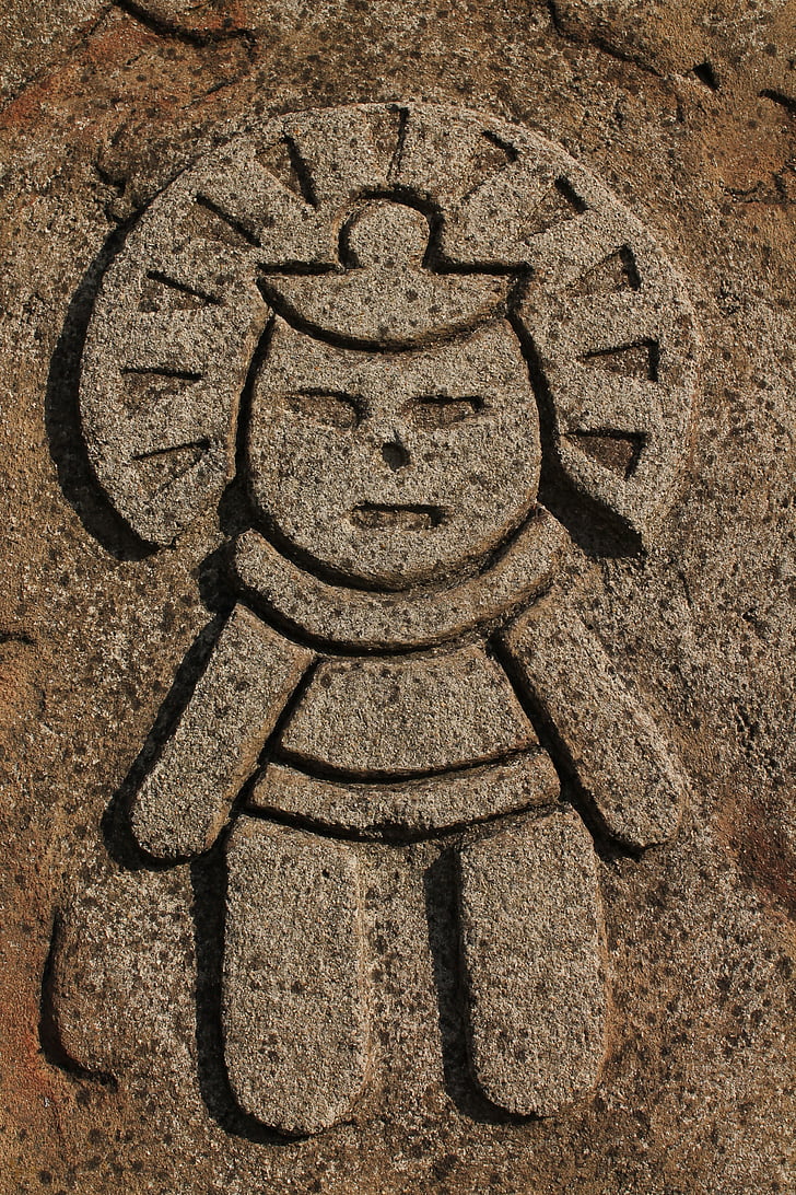 Aztekerna, sten, historia