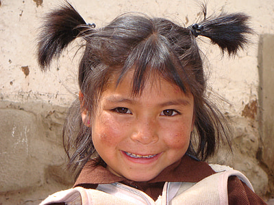 Peru, meisje, kind, gezichten, horloge, schattig, Sweet