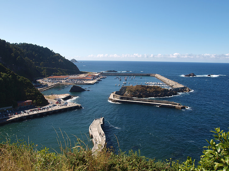 port cudillero, Asturias, sjøen