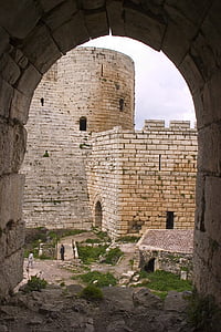 Krak dei Cavalieri, crociato, Siria, antiche città, architettura, antica, storia