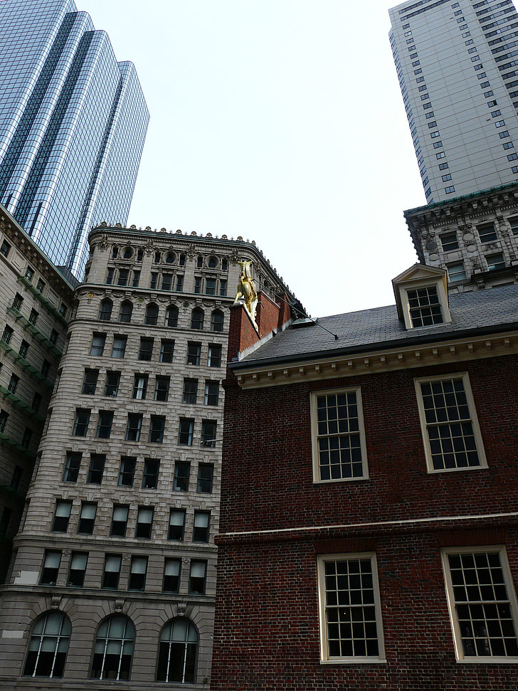 edificis, l'educació, arquitectura, punt de referència, Universitat, Boston, disseny