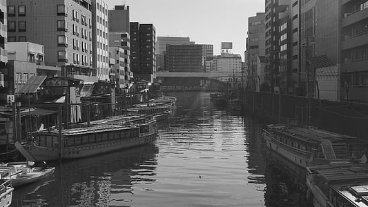 de rivier kanda, 船宿, woonboot