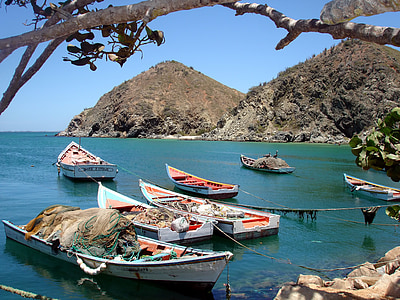 Playa valdez, Bahía, barco, barco, pesca