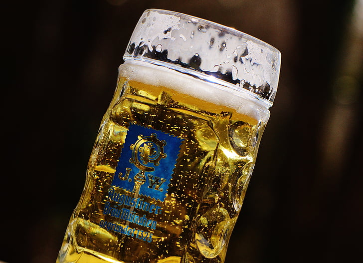 pivo, pivski vrt, žeja, steklena skodelica, pijača, kozarec za pivo, vrč za pivo