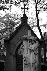 Friedhof, Grab-Kunst, Skulpturen, Architektur, Gotik, Beerdigung, Gräber