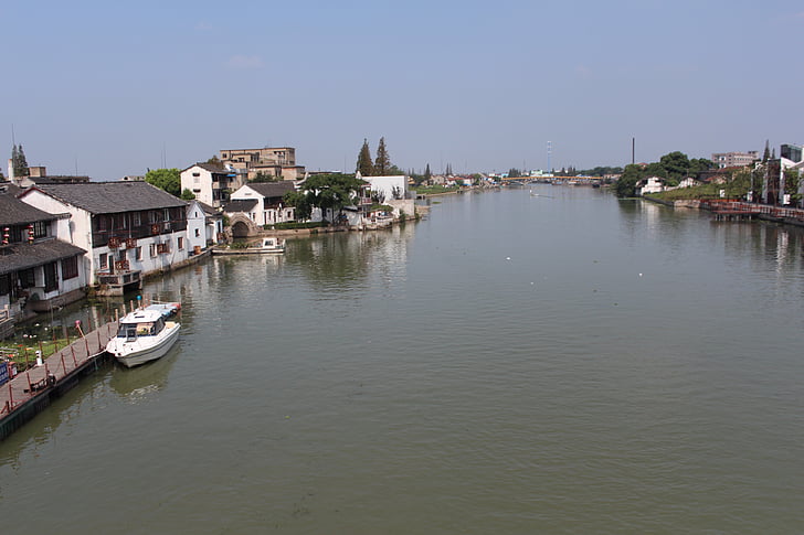 Zhujiajiao, die antike Stadt, Fluss
