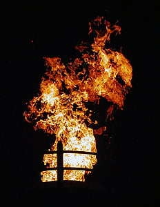 Latarka, ogień, spalanie, ogień - zjawisko naturalne, płomień, ciepła - temperatury, czerwony