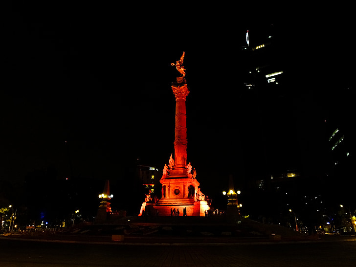 reforma, Mexic, Îngerul independenţei, Paseo de la reforma, înger, naţionale, Monumentul