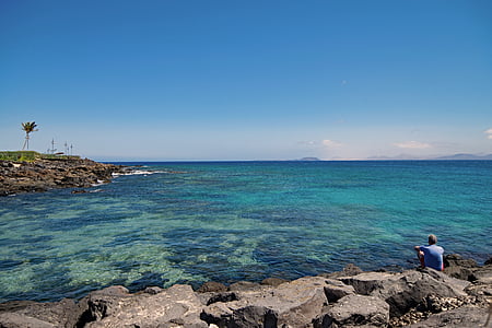 Playa blanca, Lanzarote, îles Canaries, Espagne, l’Afrique, mer, eau