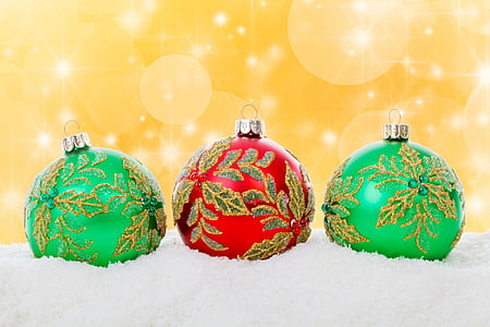 sfera di Natale, Bagattelle, celebrazione, Natale, decorazione, vetro, Vacanze