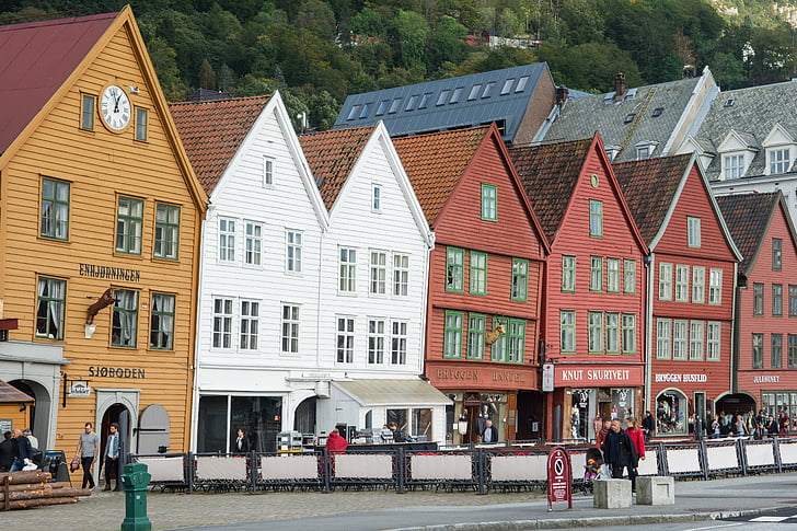 góry, Norwegia, Skandynawia, atrakcje turystyczne, Architektura, Ulica, Miasto