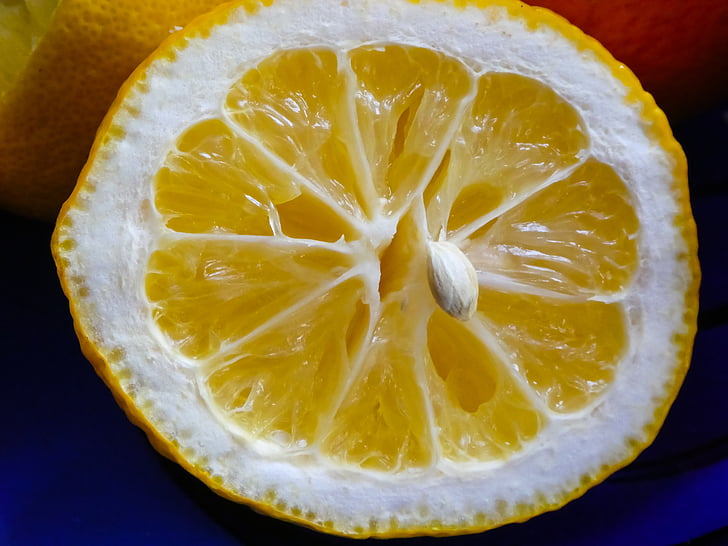 sadje, limone, stisnemo, hrano in pijačo, Vitamin c, citrusov, naravne