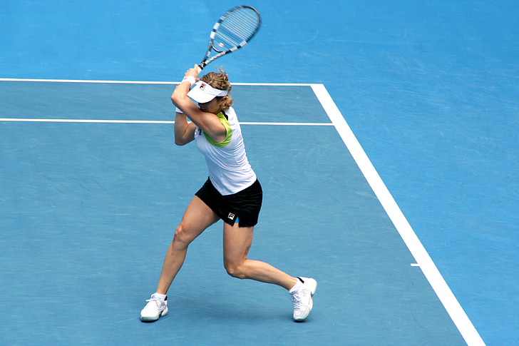 Kim clijsters, campo da tennis, Australian open 2012, arena di Rod laver, WTA melbourne, giocare a tennis