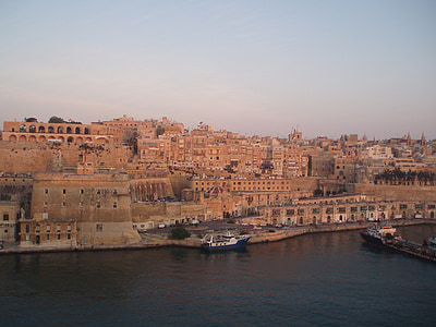 Malta, port, havnebyen, Valletta