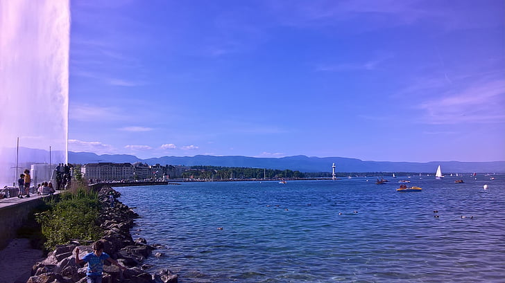Geneva, sjön, Schweiz