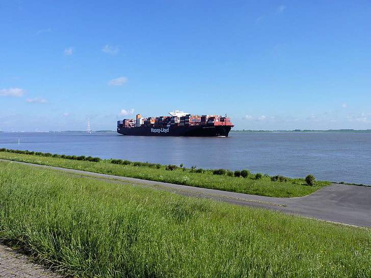fartyg, behållare, Frakt, godstransporter, Last container, transport, havet