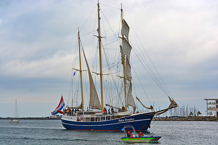 Rostock, vela de Hanse, marítimo, agua, mar, viajes, barcos