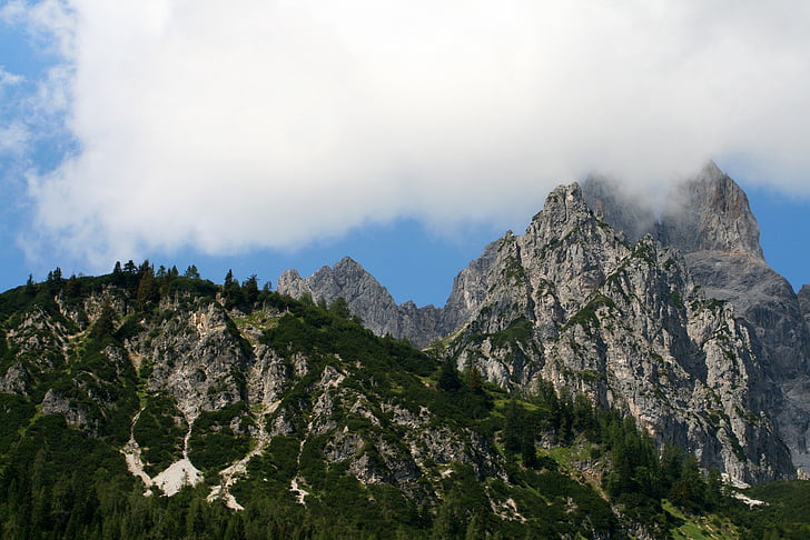 Austria, Gunung, Alpen, pegunungan, sisanya, alam, pendakian