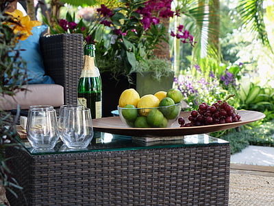 branch, tropical, garden, decoration, furniture, table, style