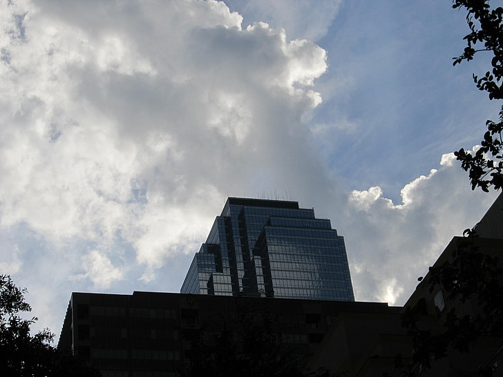 edificios de oficinas de Dallas, cielo, Skyline, paisaje urbano, Dallas, edificios, Centro de la ciudad
