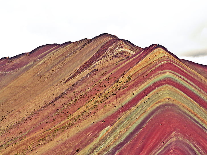 peru, cusco, rainbow mountains, south america, nature, landscape, no people
